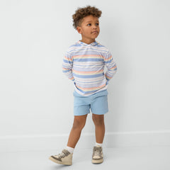 Beachy Stripe Hooded Tee