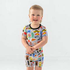 The Big Apple Two-Piece Short Sleeve & Shorts Pajama Set