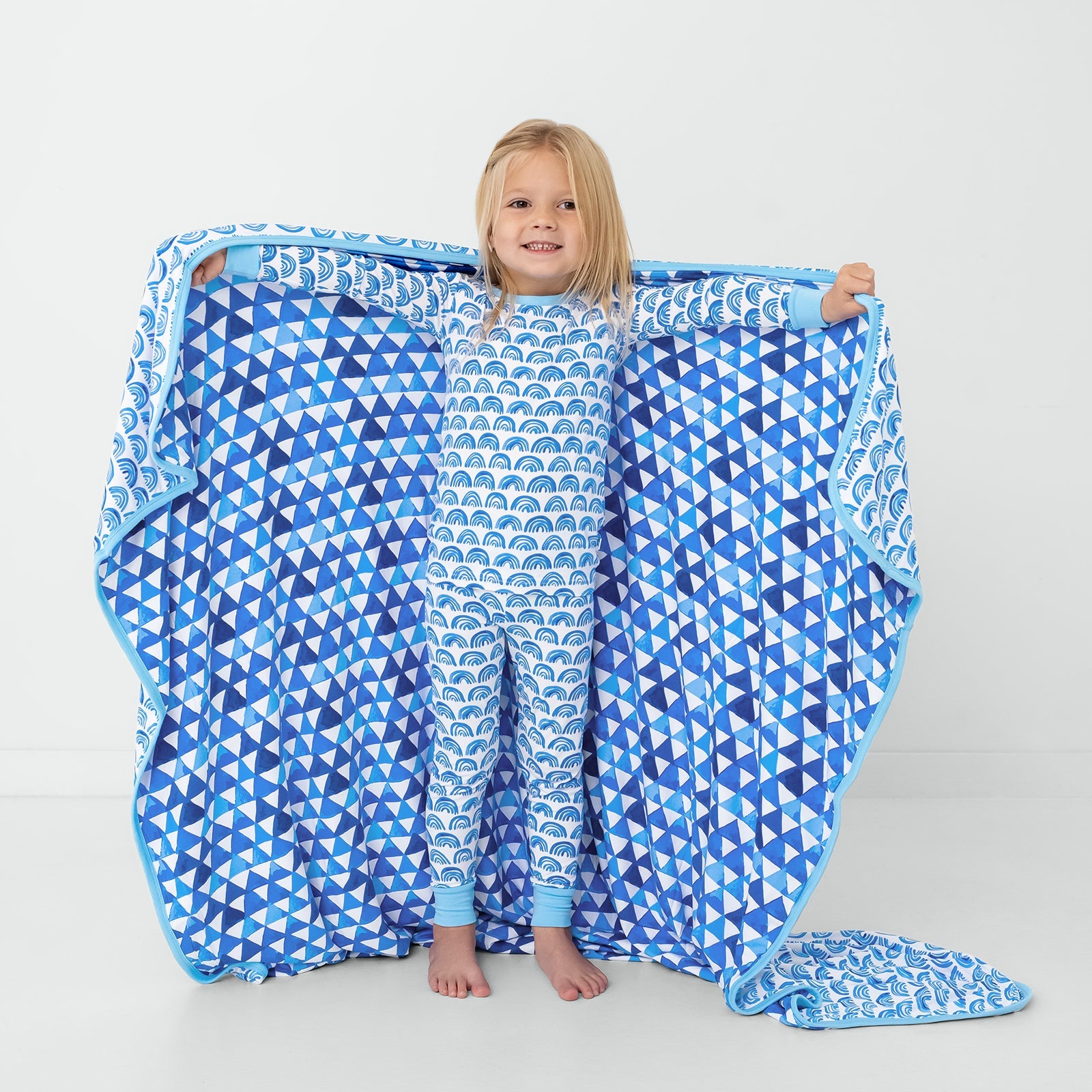 Blue Rainbows Large Cloud Blanket®
