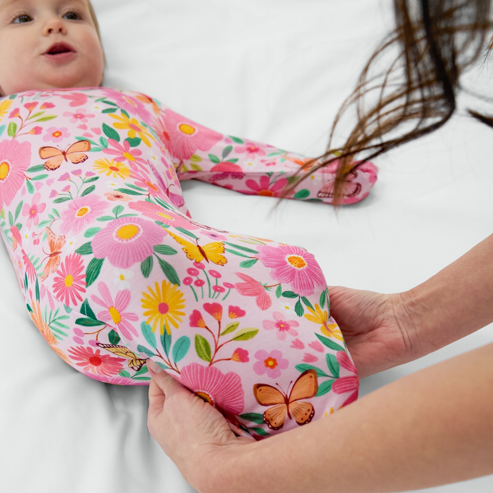 Butterfly Blooms Infant Gown