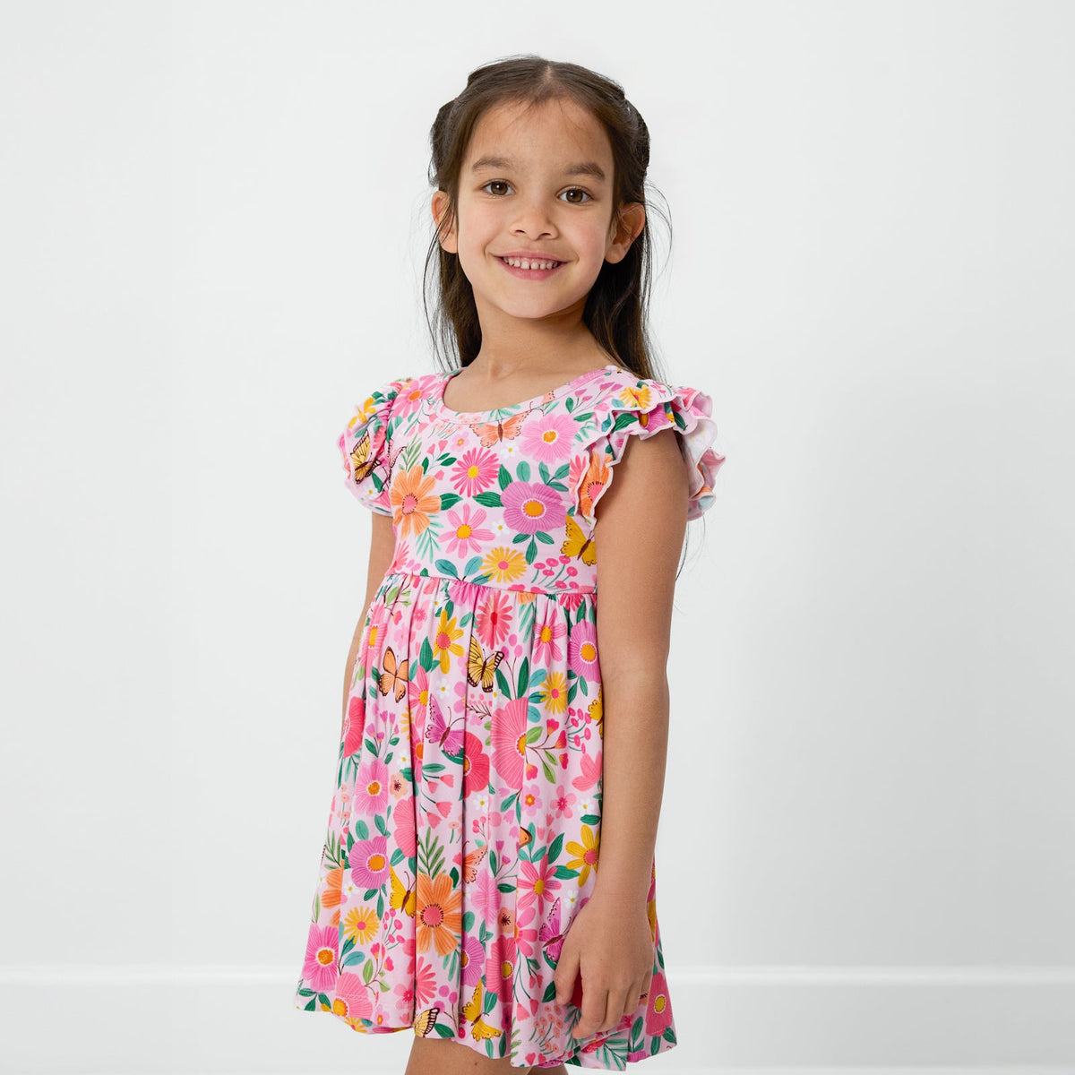 Butterfly Blooms Flutter Twirl Dress