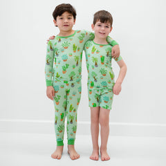 Succulent Love Two-Piece Short Sleeve & Shorts Pajama Set