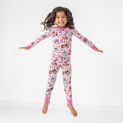 Pink Camp Sleepies Two-Piece Pajama Set