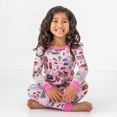 Pink Camp Sleepies Two-Piece Pajama Set