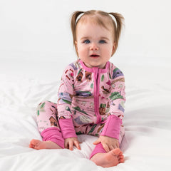 Pink Camp Sleepies Zippy