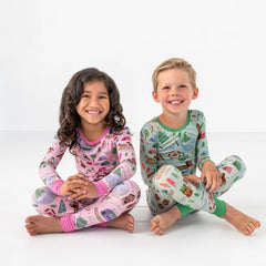 Green Camp Sleepies Two-Piece Pajama Set