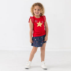 Candy Red Firework Flutter Tee