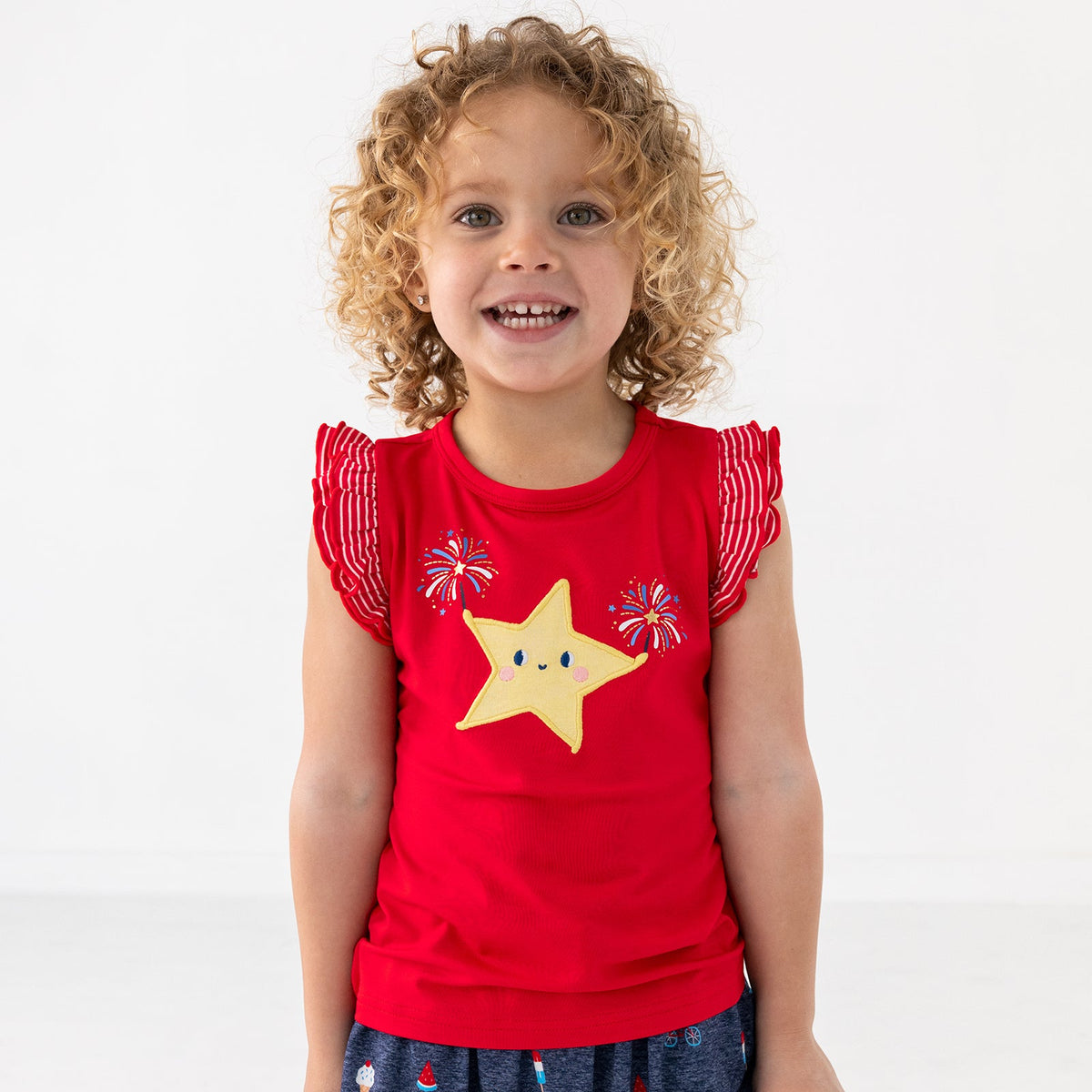 Candy Red Firework Flutter Tee