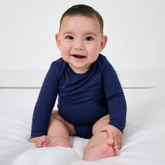 Classic Navy Long Sleeve Bodysuit