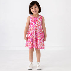Coastal Gems Cross Back Skater Dress