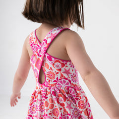 Coastal Gems Cross Back Skater Dress