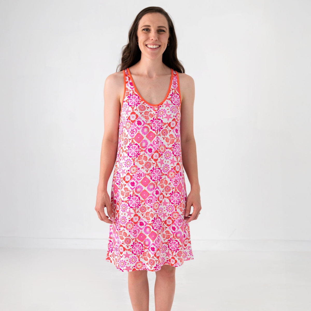 Coastal Gems Women's Sleeveless Nightgown