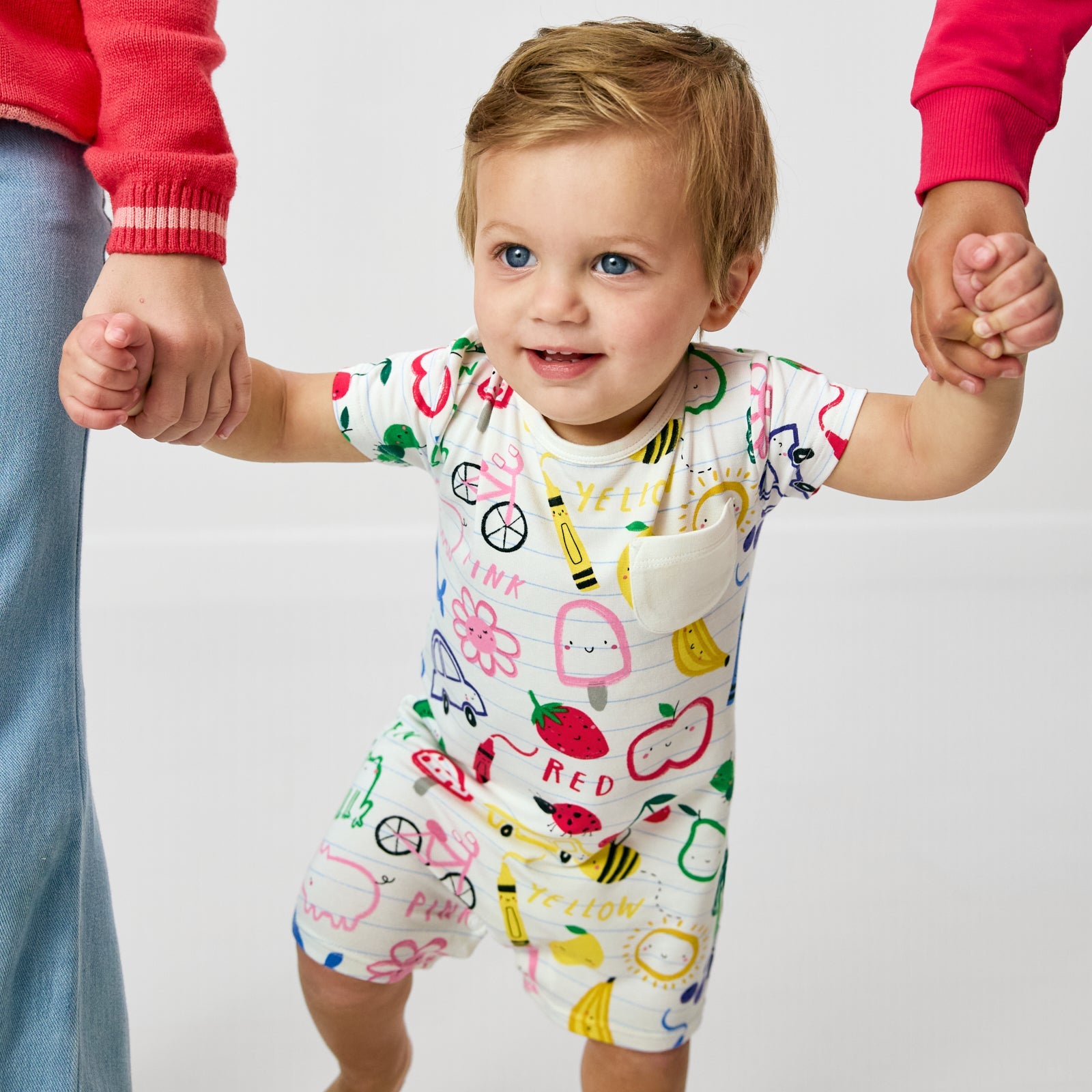 Coloring Crew Pocket Shorty Romper