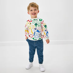 Coloring Crew Drop Shoulder Crewneck