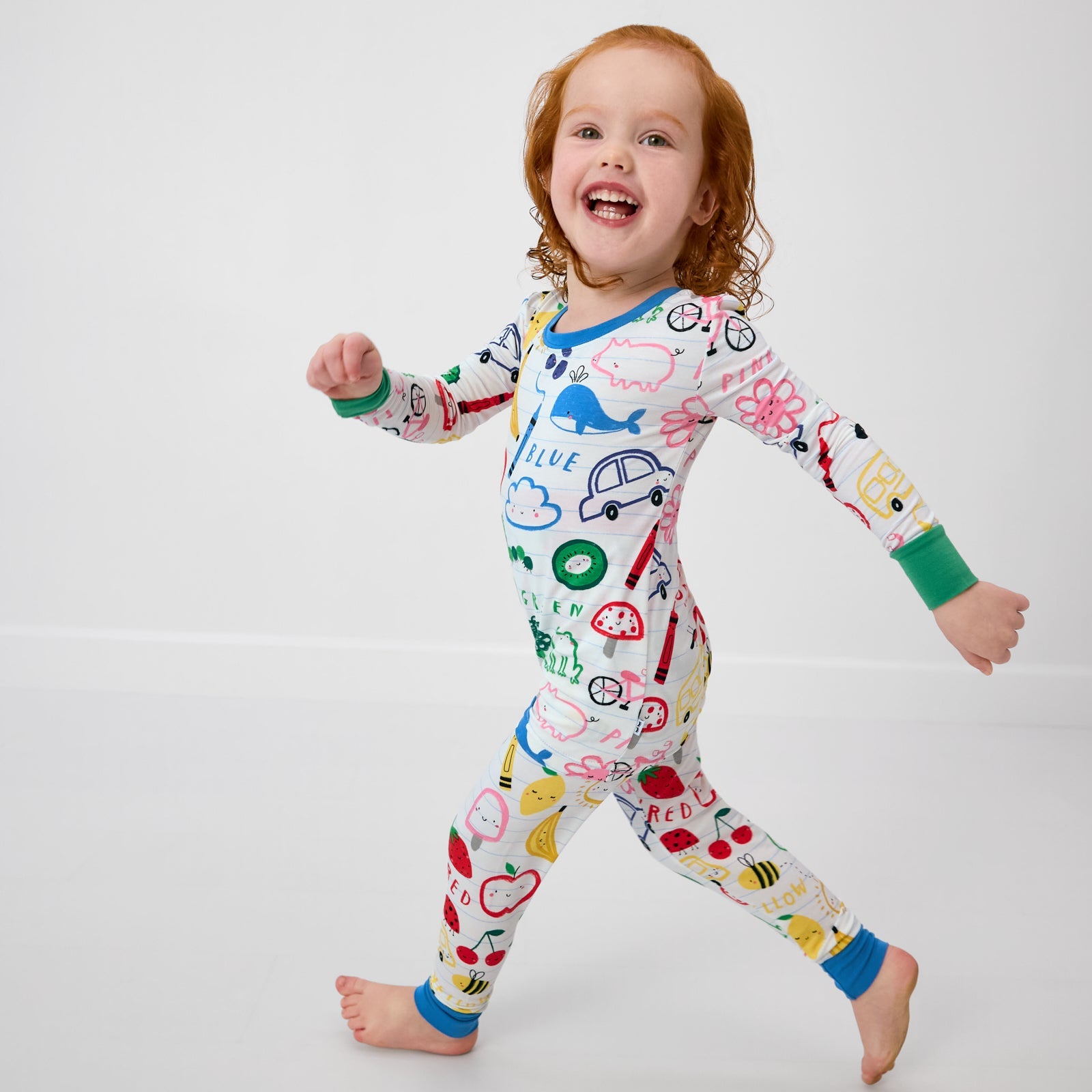 Coloring Crew Two-Piece Pajama Set