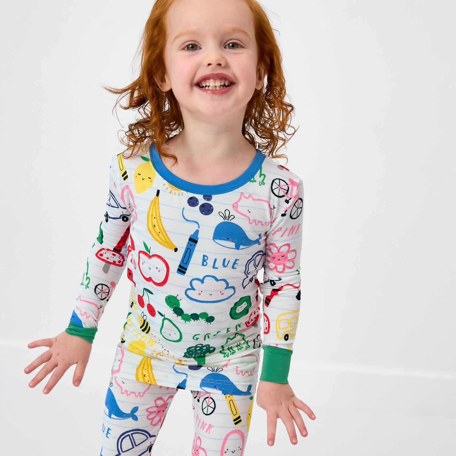 Coloring Crew Two-Piece Pajama Set