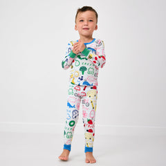 Coloring Crew Two-Piece Pajama Set