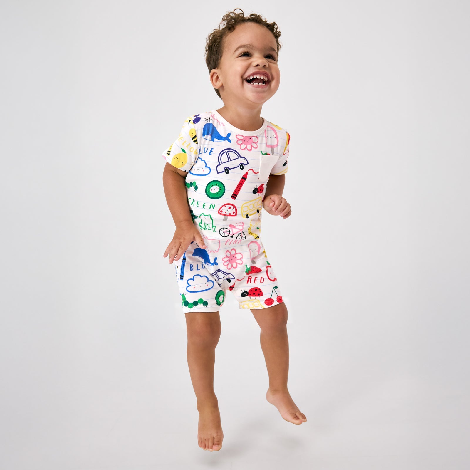 Coloring Crew Pocket Shorty Romper