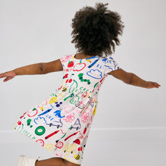 Coloring Crew Skater Dress with Bodysuit