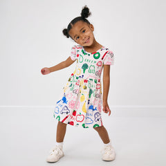Coloring Crew Skater Dress