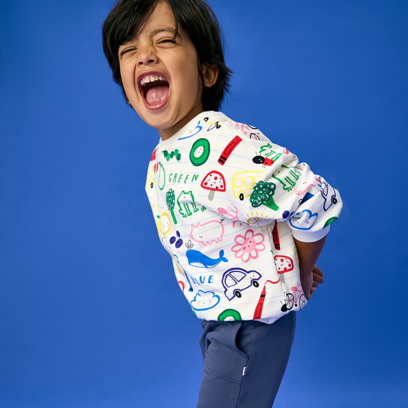 Coloring Crew Drop Shoulder Crewneck
