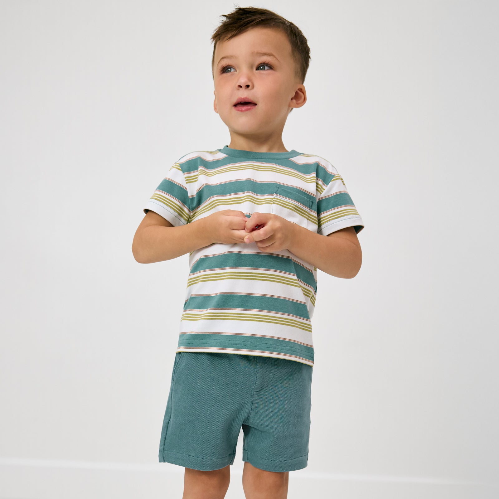 Comet Stripes Relaxed Pocket Tee