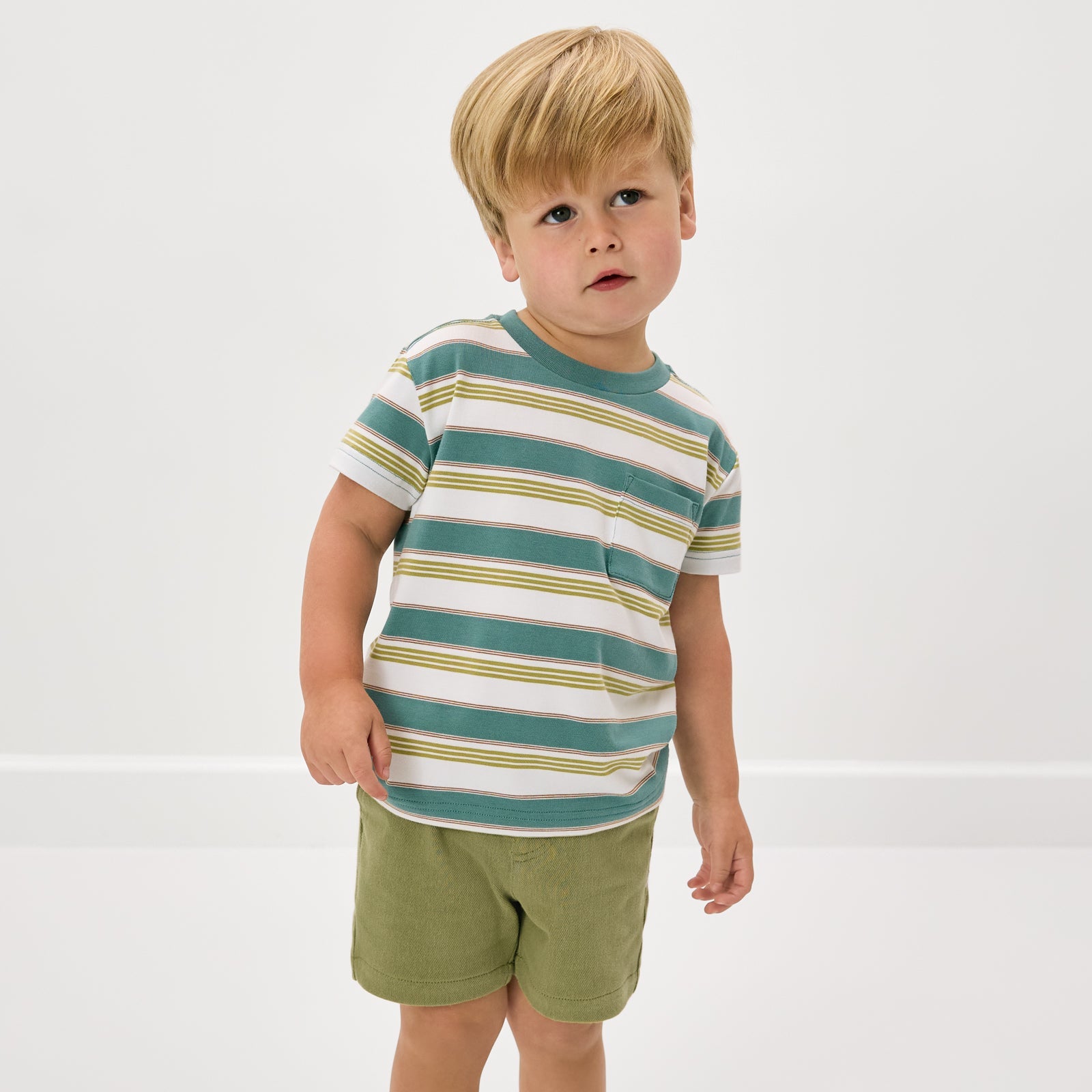 Comet Stripes Relaxed Pocket Tee