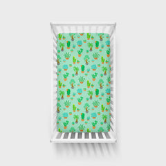 Succulent Love Fitted Crib Sheet