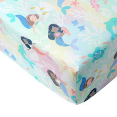 Mystic Mermaids Fitted Crib Sheet