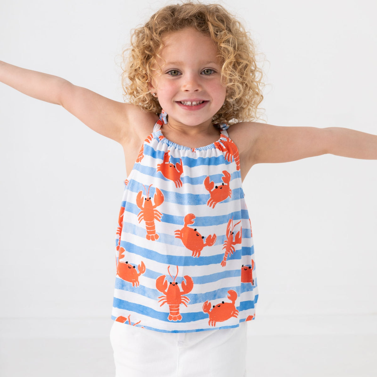 Crustacean Crew Bow Strap Tank