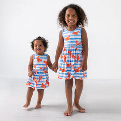 Crustacean Crew Skater Dress with Bodysuit