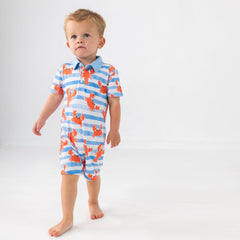 Crustacean Crew Polo Shorty Romper