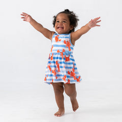 Crustacean Crew Skater Dress with Bodysuit