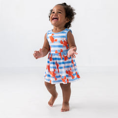 Crustacean Crew Skater Dress with Bodysuit