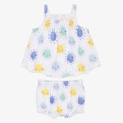 Sunshine Smocked Top with Bloomer