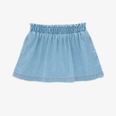 Light Blue Denim Skort