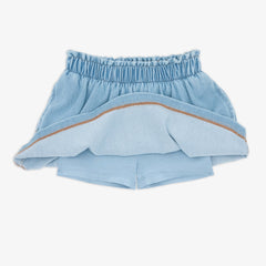 Light Blue Denim Skort
