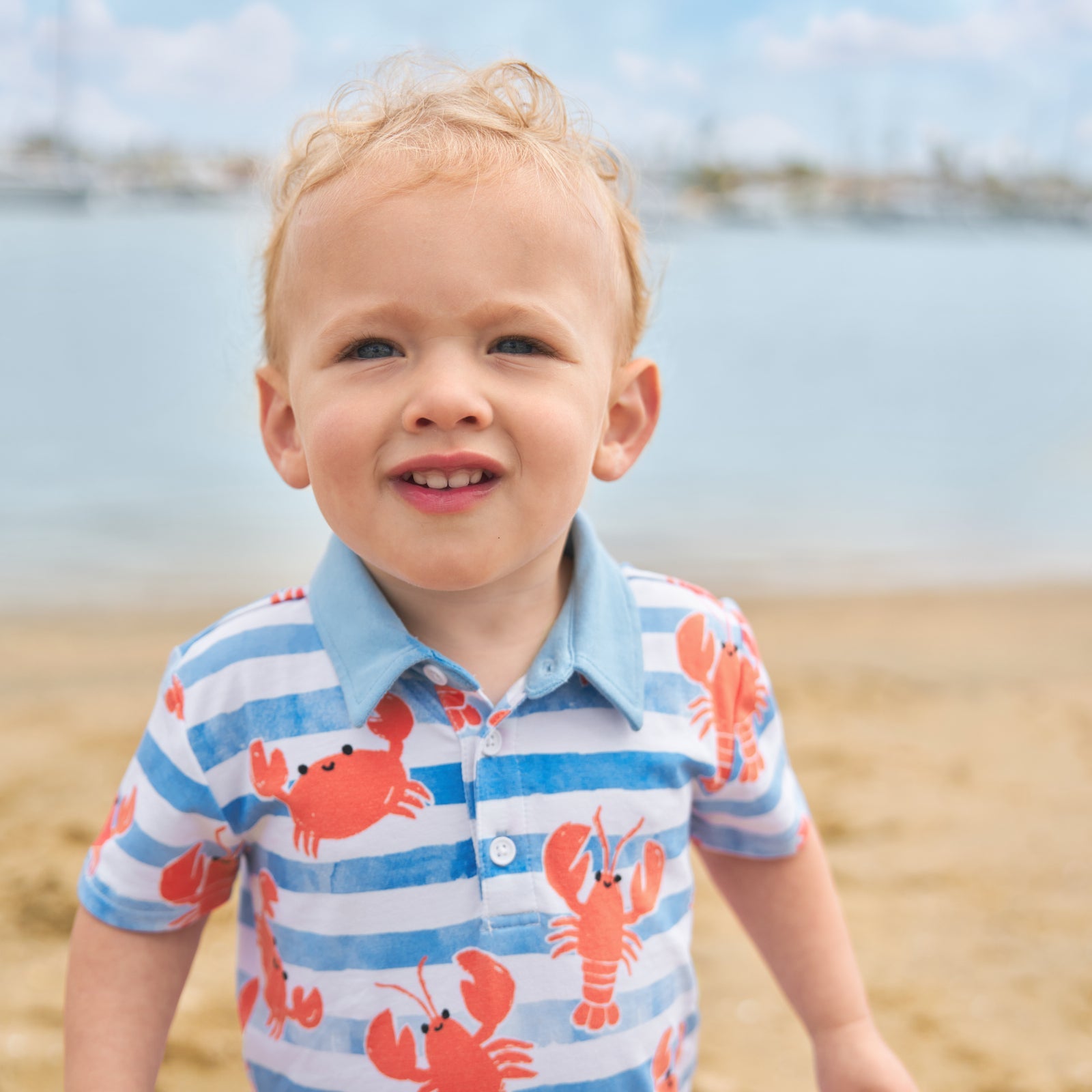 Crustacean Crew Polo Shorty Romper