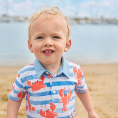 Crustacean Crew Polo Shorty Romper
