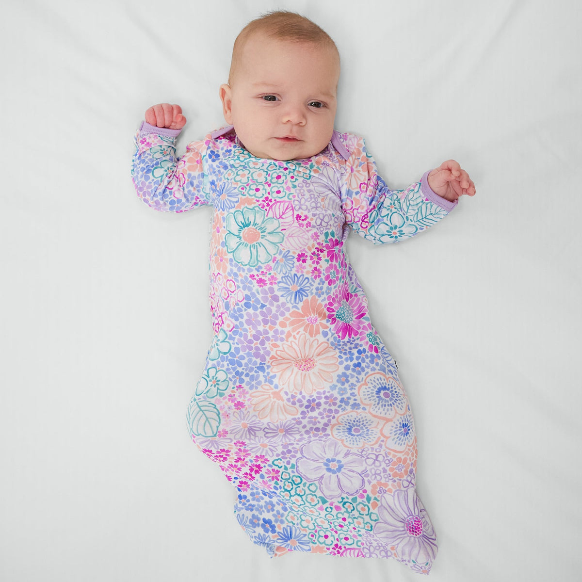 Doodle Blooms Infant Gown