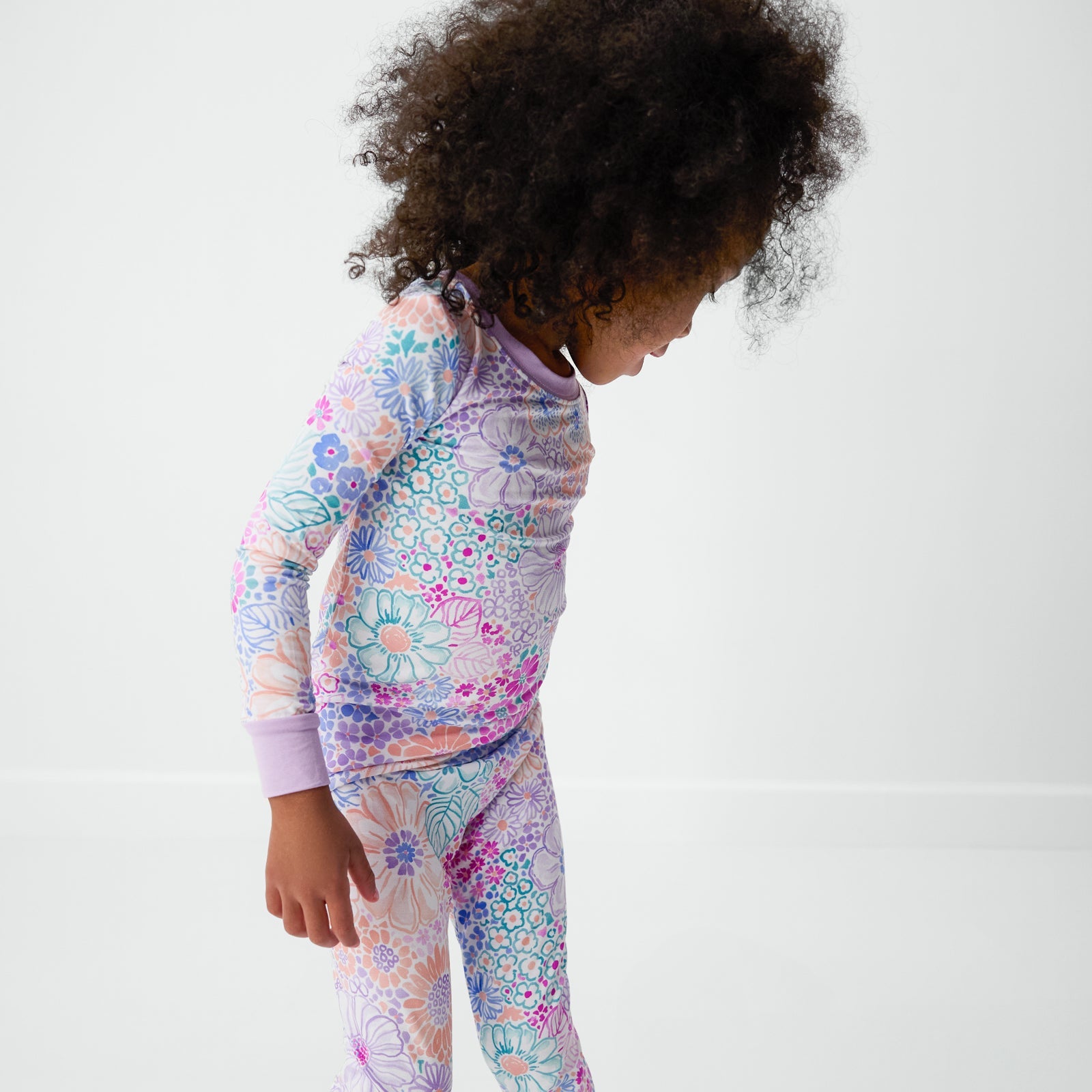 Doodle Blooms Two-Piece Pajama Set