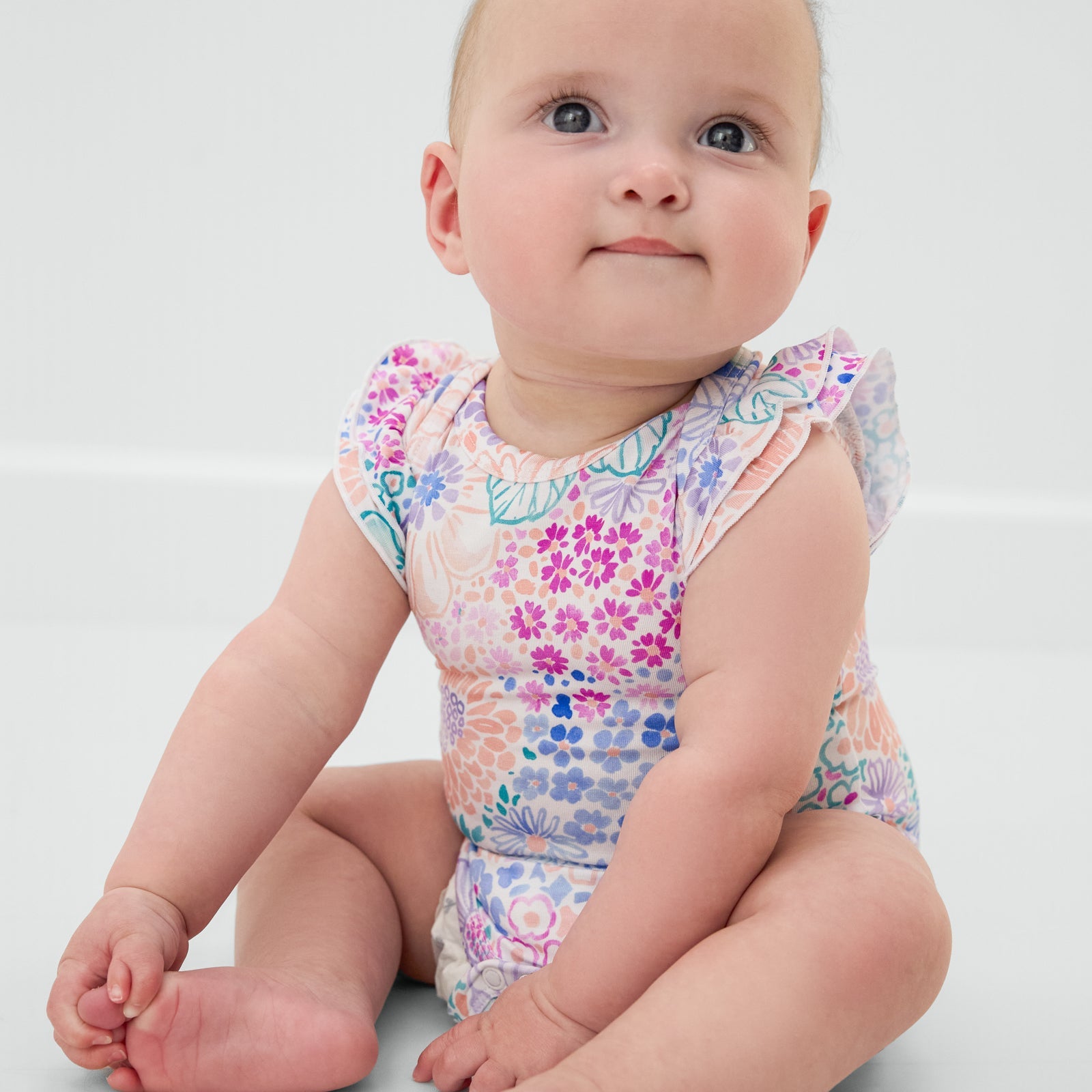Doodle Blooms Flutter Bodysuit