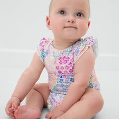 Doodle Blooms Flutter Bodysuit