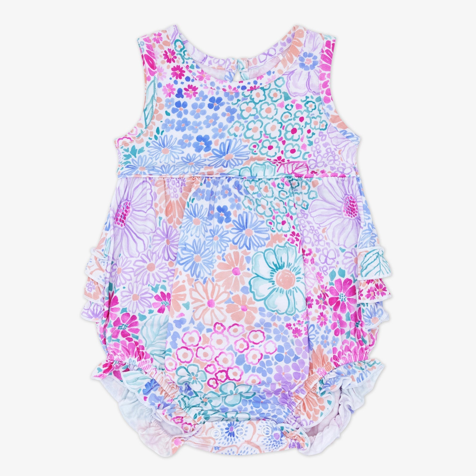 Doodle Blooms Bubble Romper