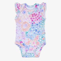 Doodle Blooms Flutter Bodysuit