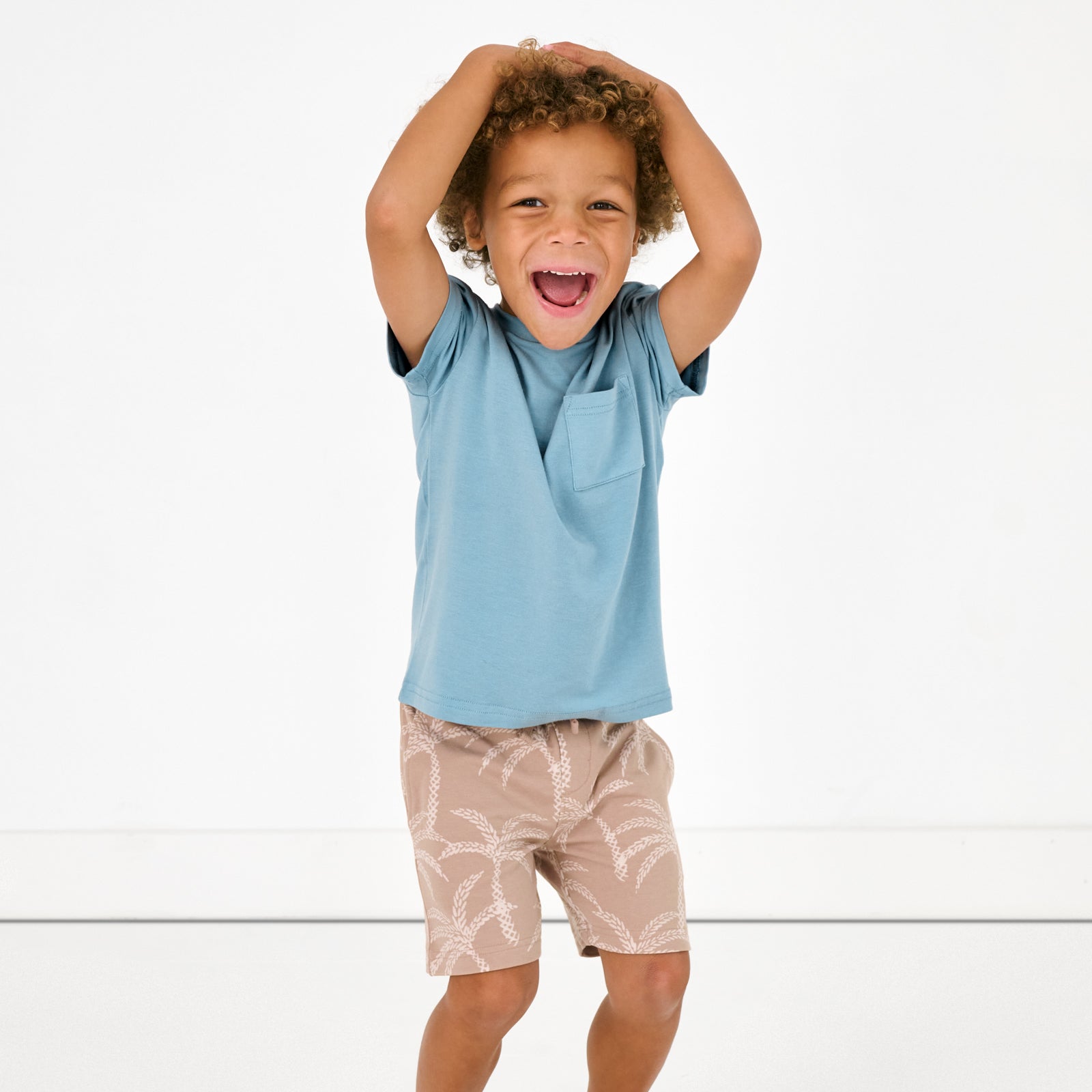Sandy Palms Drawstring Shorts