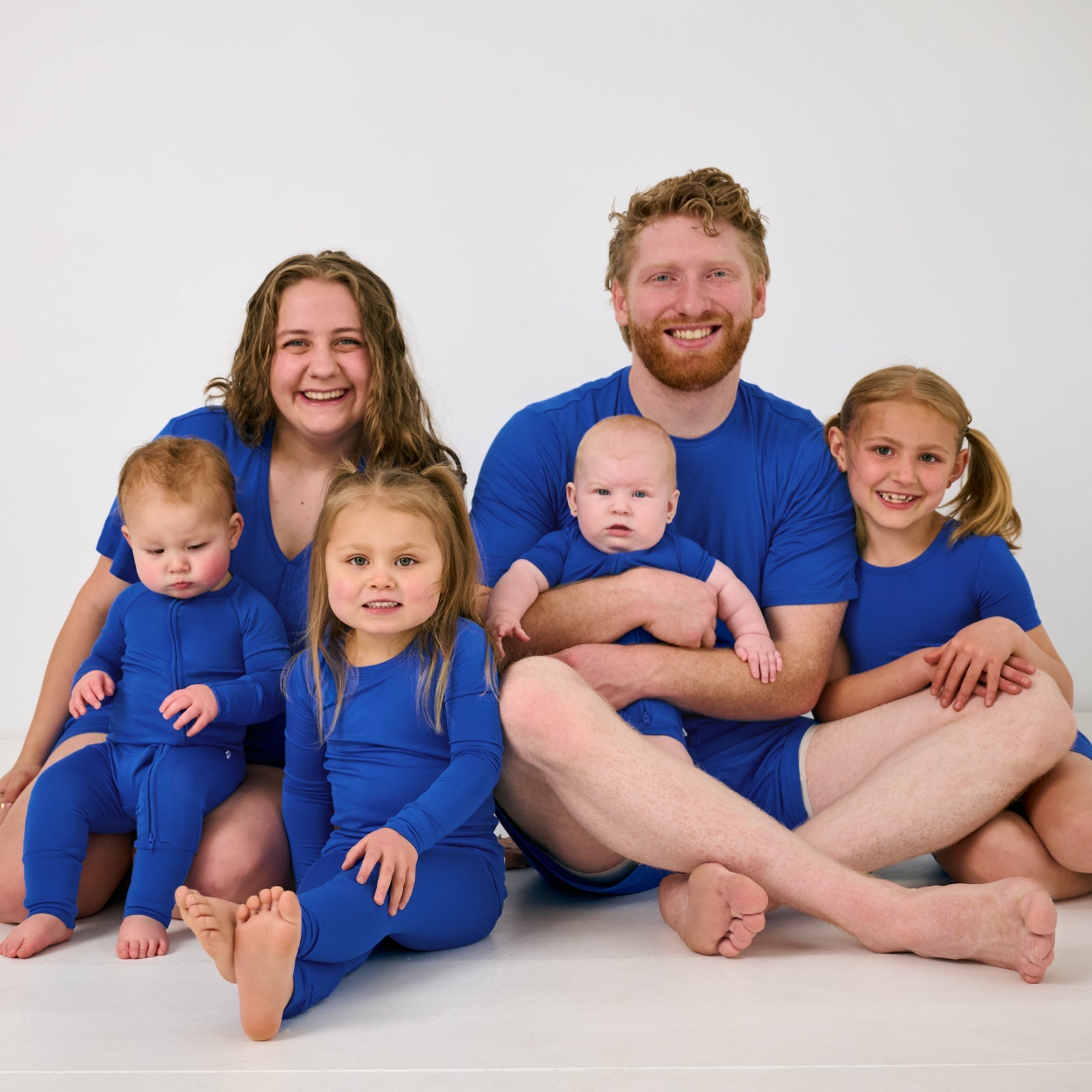 Electric Blue Two-Piece Pajama Set