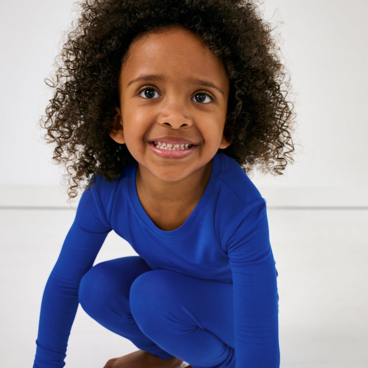 Electric Blue Two-Piece Pajama Set