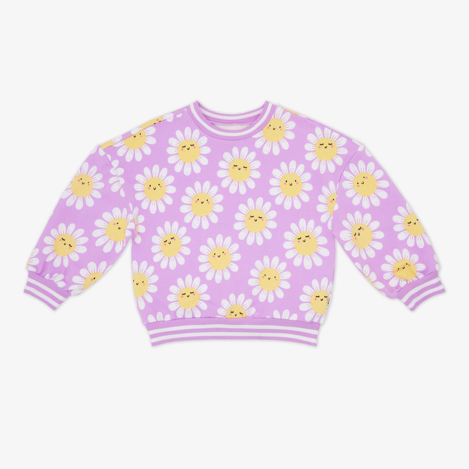 Flower Power Drop Shoulder Crewneck