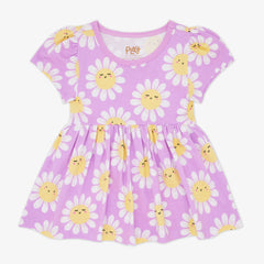 Flower Power Empire Tunic Top